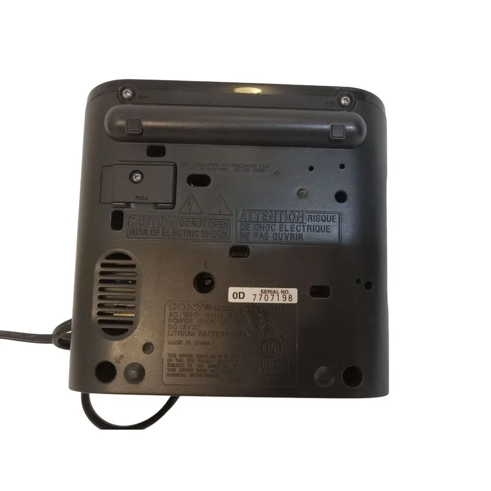 Sony Alarm Clock Radio Unisex Black Dream Machine 10F-0218 Auto Time Set
